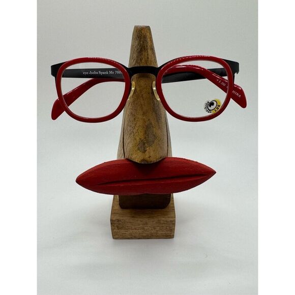 eyebobs Spank Me reading glasses strength 1.00 new without case red black - Picture 1 of 3